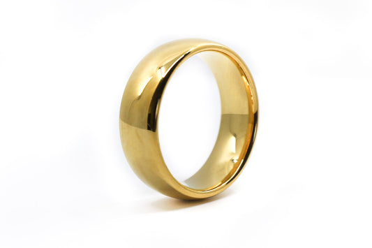 gold mens wedding ring