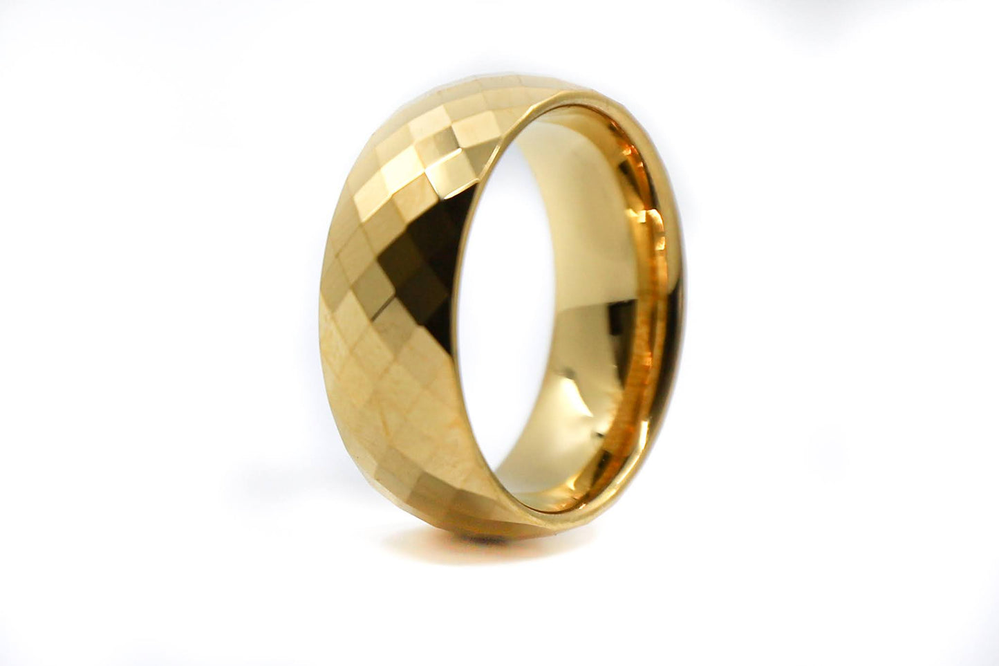 pattern gold mens ring