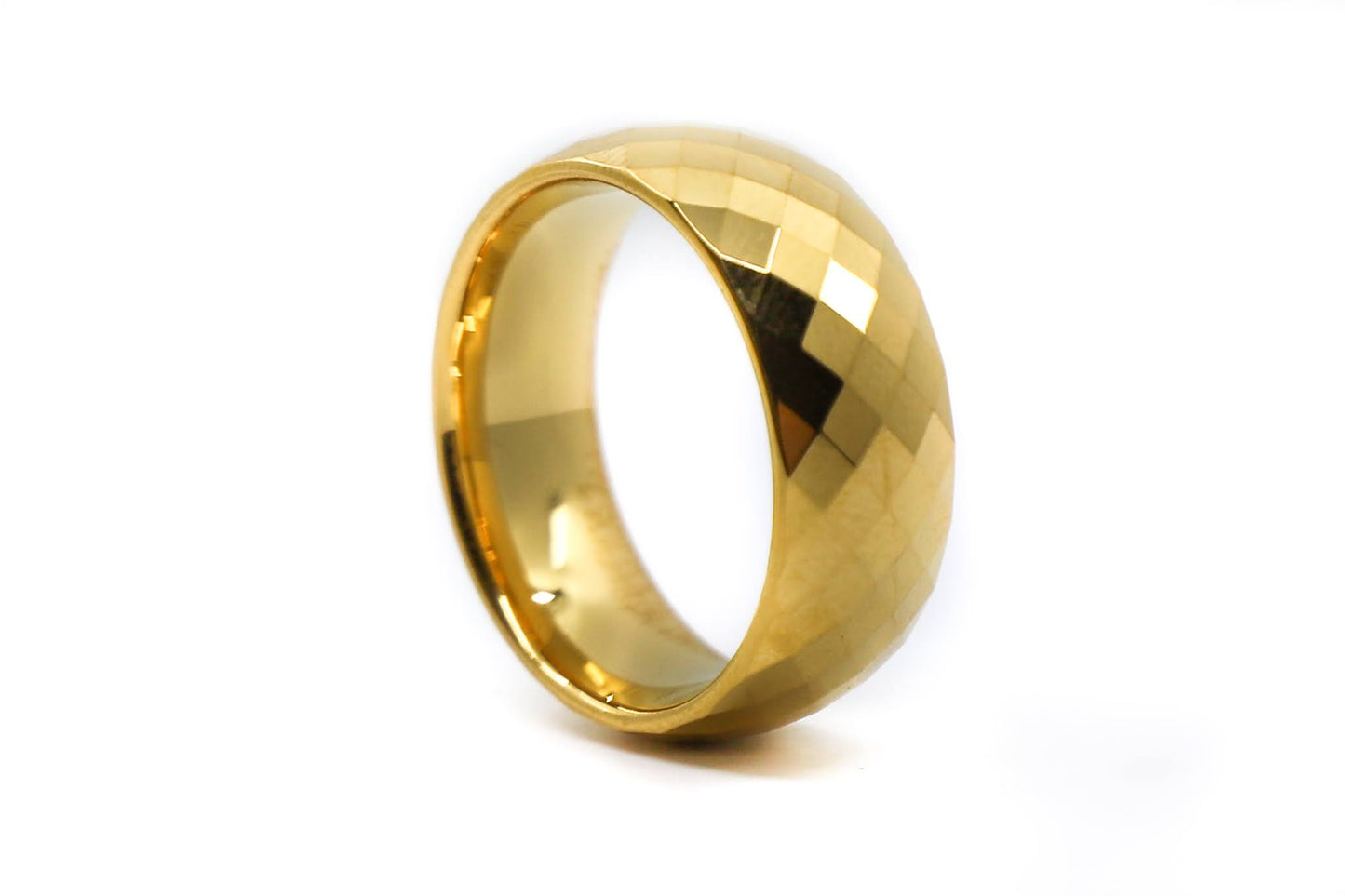 pattern gold mens ring