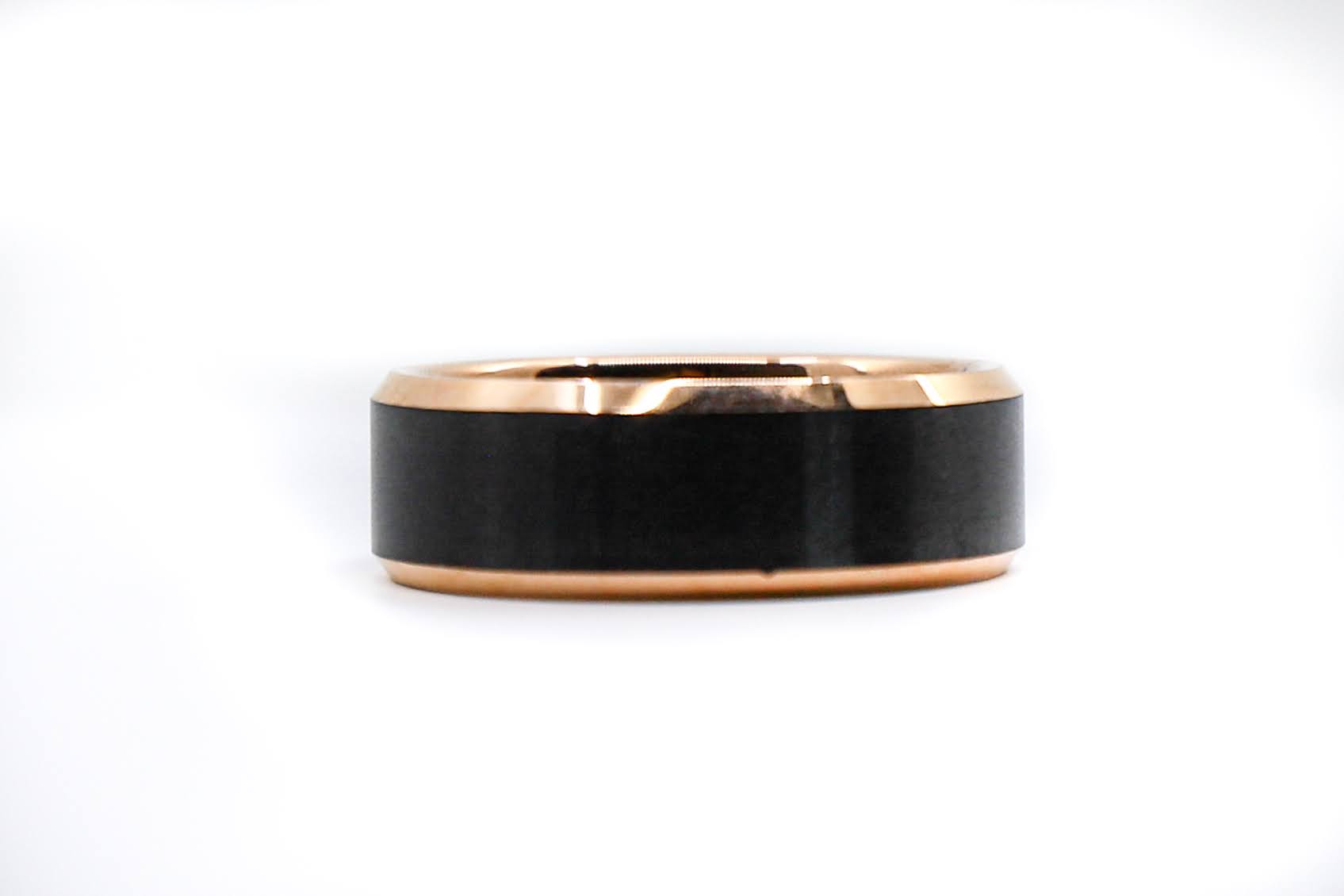 black and gold mens ring