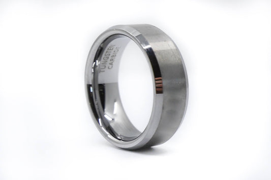 silver mens wedding ring