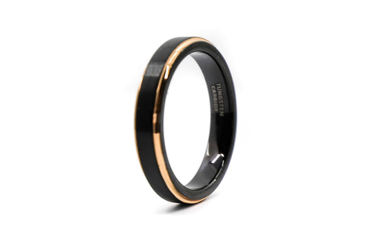 thin black mens wedding ring