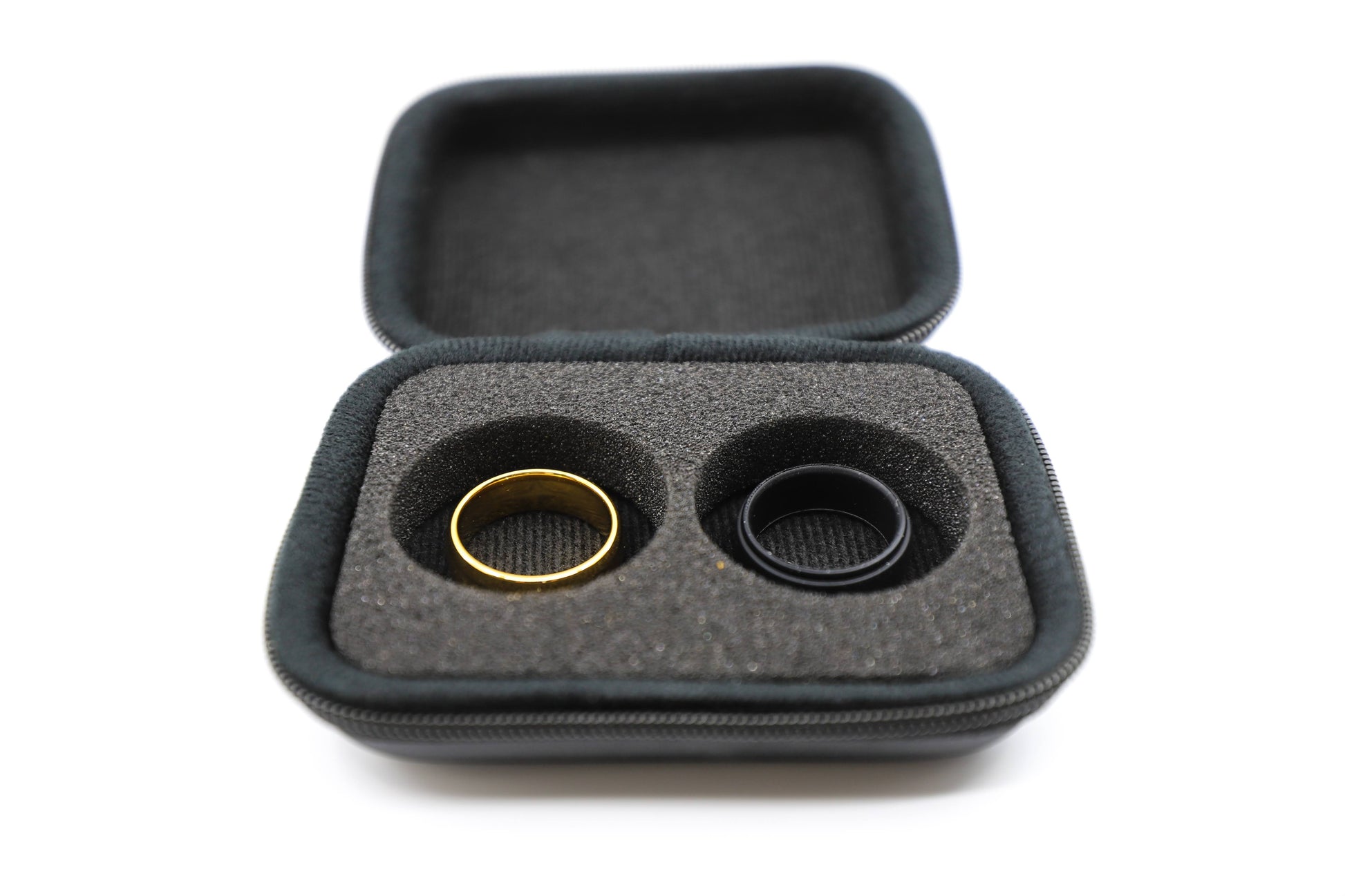 mens ring case with free silicon ring