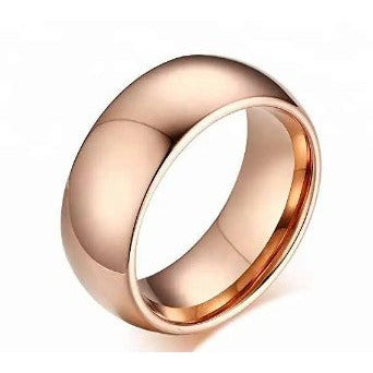 rose gold mens wedding band